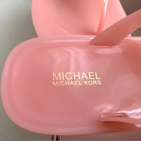 Michael Kors sandals jelly thongs new sandals pink jelly sandals - Picture 4 of 4